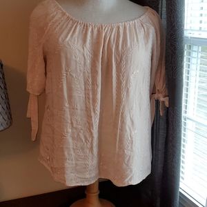 Torrid light peach 3/4 sleeve top
